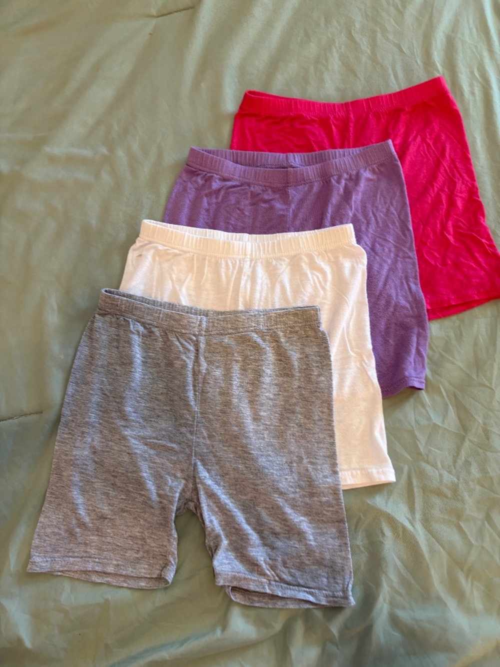 Girls lightweight pajama shorts, 4 colors, size 6/7